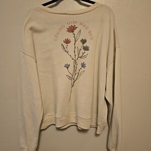 Taylor Swift Red Era Loving Him Was Red Sweatshirt 2X